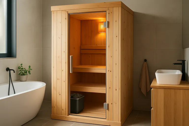 Haal scandinavische warmte in huis met een kleine finse sauna die naadloos past in je interieur