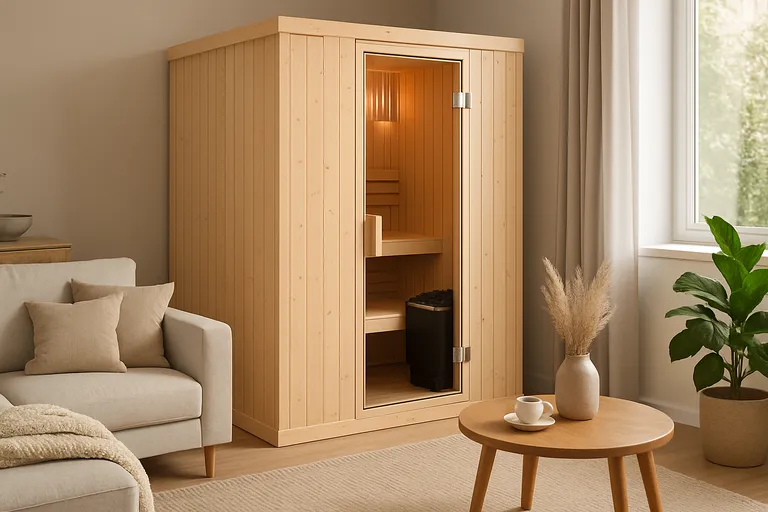 Wat is een kleine finse sauna voor binnen